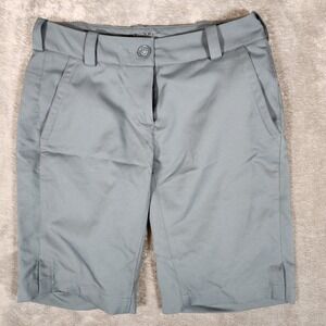 Nike Golf Shorts Women's Size 2 (28X10) Gray Tour‎ Performance Dri-Fit Bermuda